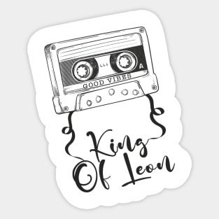 Good Vibes King Of Leon // Retro Ribbon Cassette Sticker